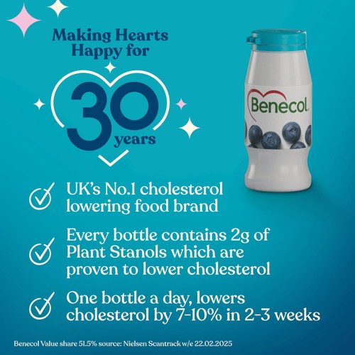 Benecol Cholesterol Lowering Original Yoghurt Drink No Added Sugar