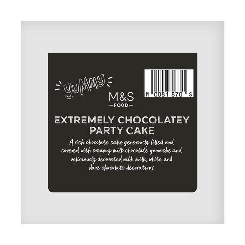 M&S Milk Chocolate Party Cake
