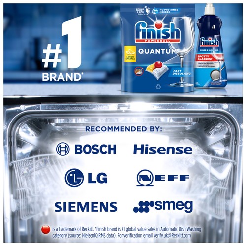 Finish Quantum All in One Dishwasher tablets Regular