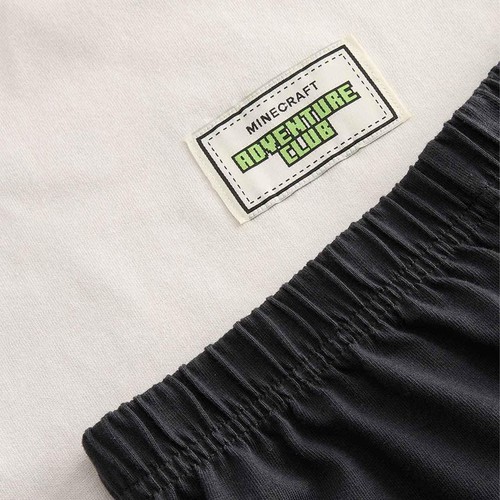 M&S Boys Pure Cotton Minecraft Pyjamas '10-11 Years Charcoal