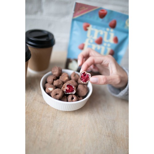 trufru Raspberries in White & Milk Chocolate