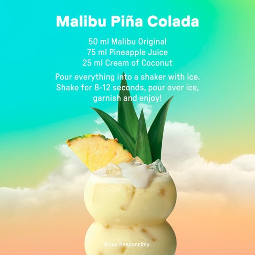 Malibu Original White Rum with Coconut Flavour
