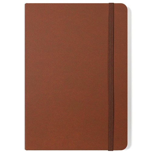 Sinclairs Silvine A4 Executive Soft Feel Notebook, 160 Pages, Tan