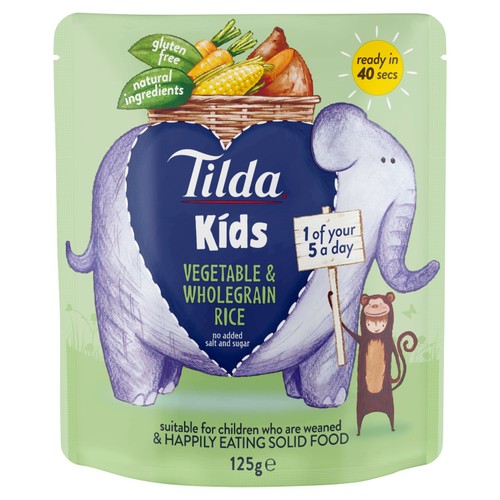 Tilda Kids Vegetable & Wholegrain Rice