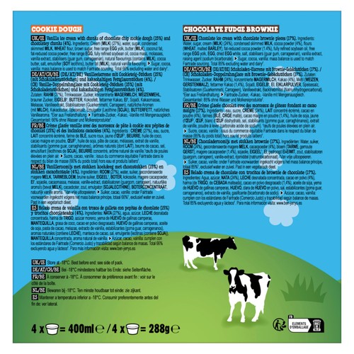 Ben & Jerry's Cookie & Brownie Cool-lection Ice Cream Mini Cup Multipack