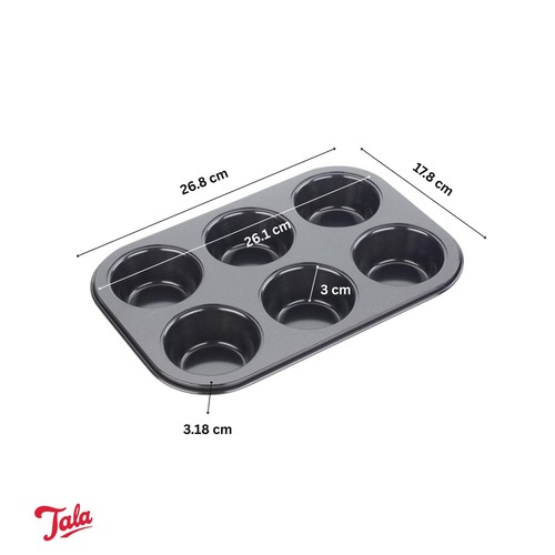 Tala Non-stick 6 Cup Muffin Cupcake Tin 