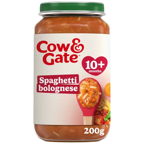 Cow & Gate Spaghetti Bolognese Baby Food Meal Jar 10+ Months