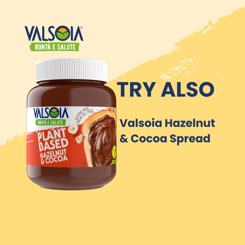 Valsoia No Added Sugar Dairy Free Hazelnut Spread