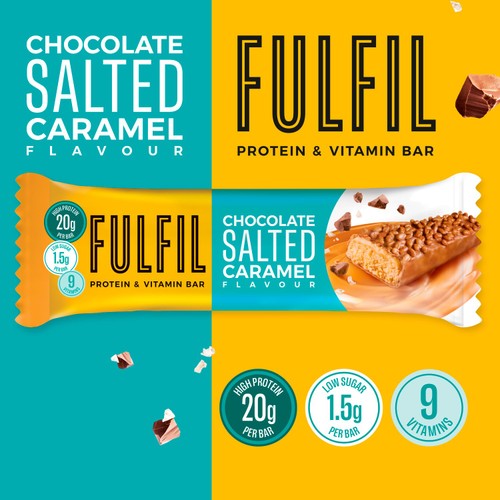 FULFIL Chocolate Salted Caramel Vitamin & Protein Bar