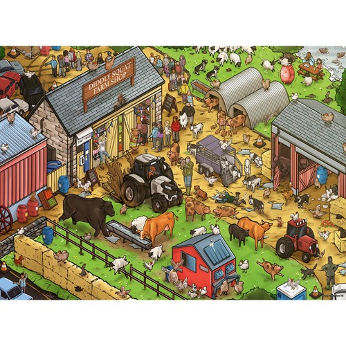 Ravensburger Diddly Squat Farm XXL 100 piece Jigsaw Puzzle