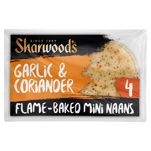 Sharwood's Garlic & Coriander Mini Naan Breads