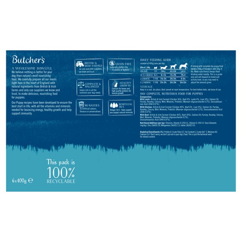 Butcher's Puppy Perfect Dog Food Tins
