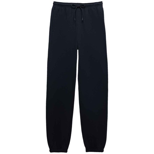 M&S Womens Cotton Rich Cuffed Joggers 18 Regular Midnight Navy