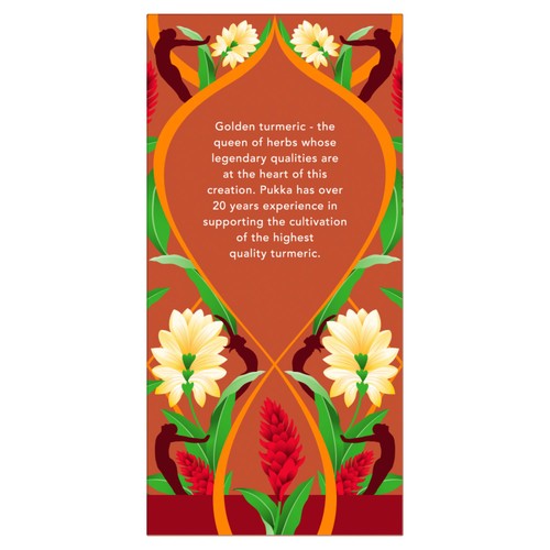 Pukka Turmeric, Ginger & Orange Tea x20 Home-Compostable Herbal Tea Bags
