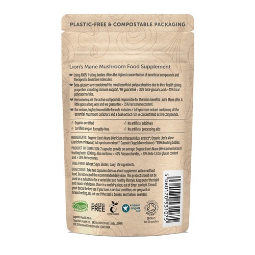 Together Health Organic Lions Mane Mushroom