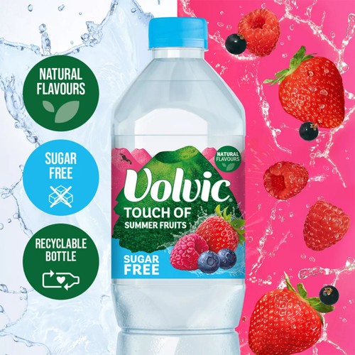 Volvic Touch of Fruit Summer Fruits Sugar Free Still Flavoured Water