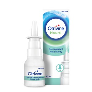 Otrivine Natural Decongestant Nasal Spray 20ml, with Eucalyptus