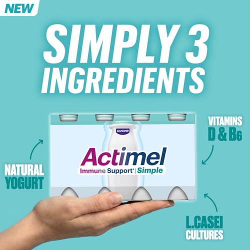 Actimel Immune Support Simple No Added Sugar Yoghurt Drink