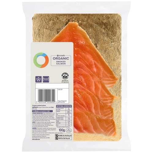 Ocado Organic Oak Smoked Salmon