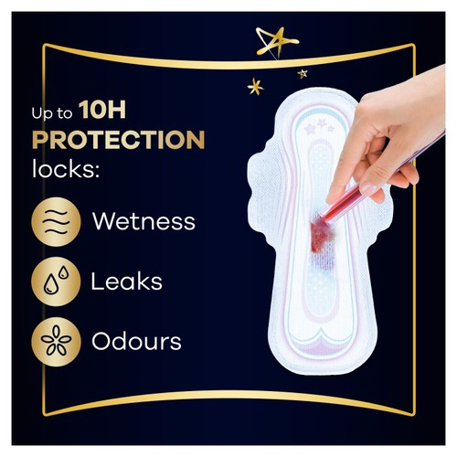 Always Sanitary Towels Ultra Secure Night (Size 4) Wings
