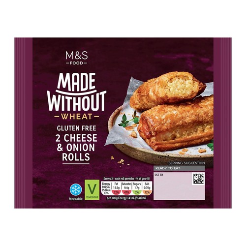 M&S Made Without Cheese & Onion Rolls