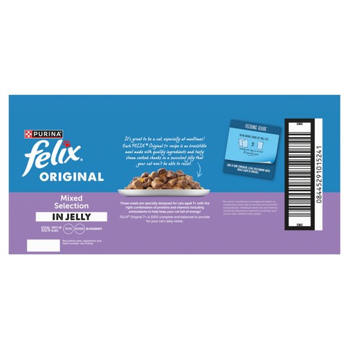 Felix Original Senior 7+ Mixed Selection in Jelly Wet Cat Food