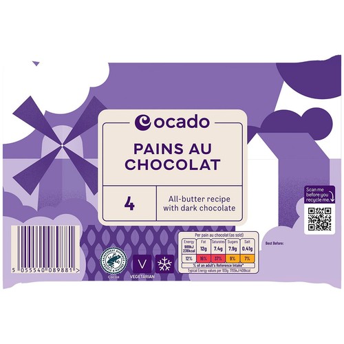 Ocado All Butter Pain au Chocolate