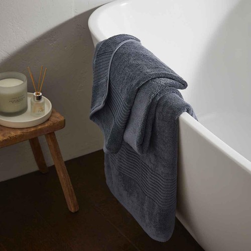 M&S Collection Luxury Egyptian Cotton Face Towels, Charcoal
