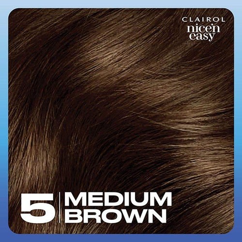 Clairol Nice'n Easy Hair Dye, 5 Medium Brown