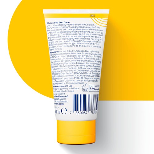 E45 Face Suncream SPF 50+ 