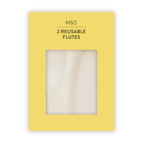 M&S Reusable Champagne Flutes