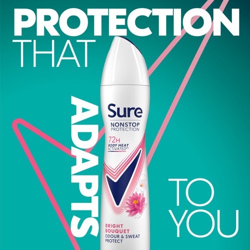 Sure Women 72hr Nonstop Protection Bright Bouquet Antiperspirant Deodorant 