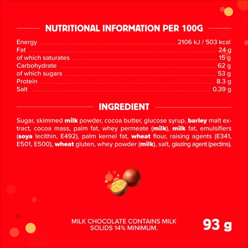 Maltesers Milk Chocolate & Honeycomb Bites Bag Fairtrade 