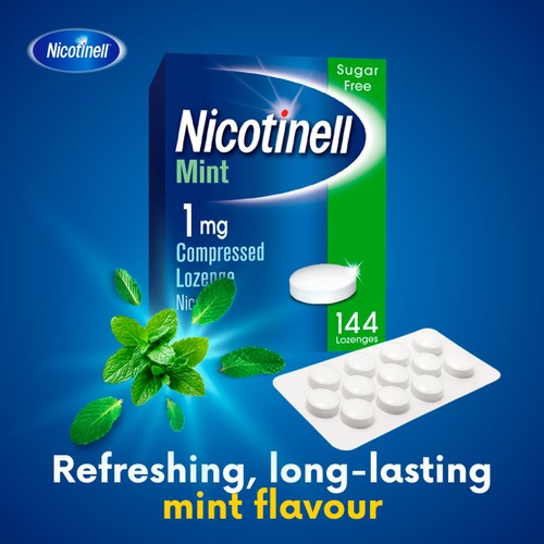 Nicotinell Nicotine Lozenge Stop Smoking Sugar Free Mint 1mg