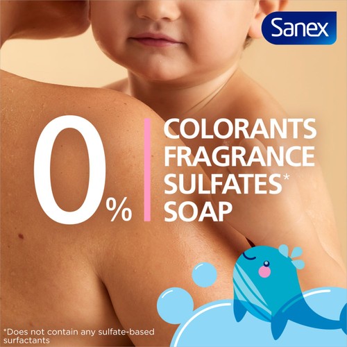 Sanex Zero% Fragrance Free Baby Bath & Wash 