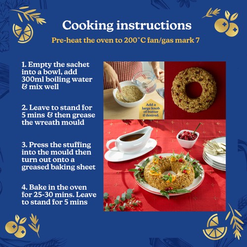 Paxo Cranberry and Orange Stuffing Wreath Kit