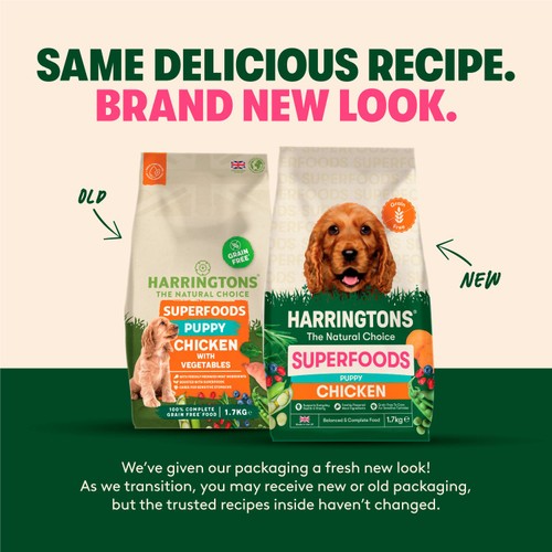Harringtons Puppy Grain Free with Superfoods Dry Dog Food Chicken