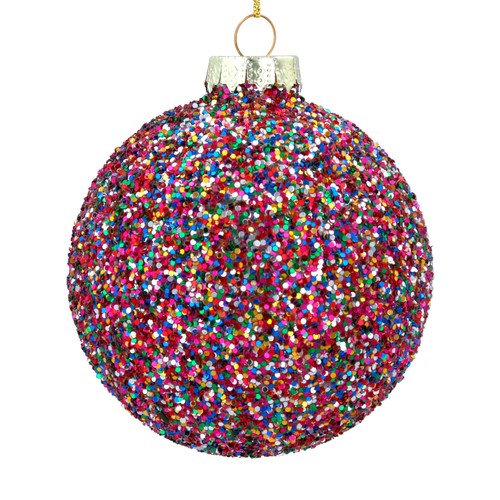 Sparkling Glass Ball Christmas Hanging Decoration