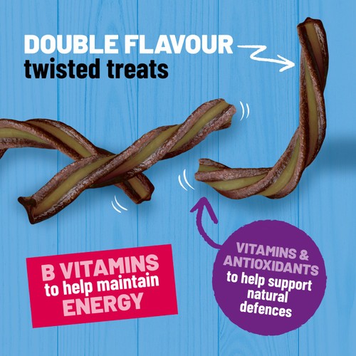 Bakers Whirlers Bacon & Cheese Dog Treats
