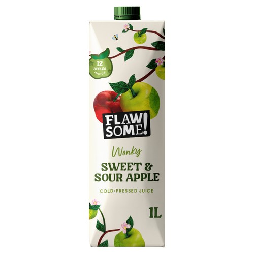 Flawsome! Sweet & Sour Apple cold-pressed juice