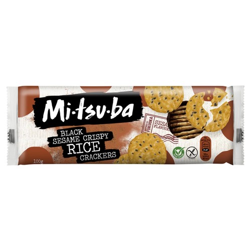 Mitsuba Black Sesame Crispy Rice Crackers