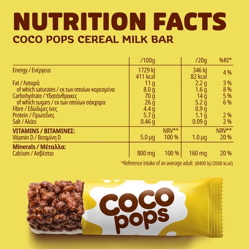 Kellogg's Coco Pops Cereal Milk Bars
