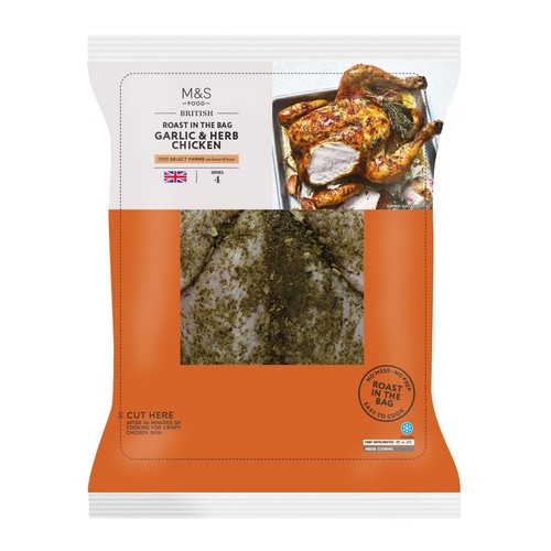 M&S Garlic & Herb Whole Chicken