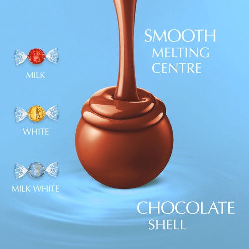 Lindt Lindor Milk & White Assorted Chocolate Truffles Box