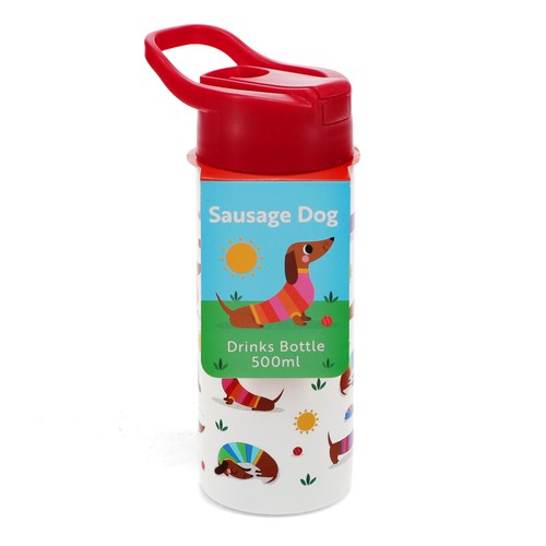 Rex London Stainless Steel Sunny Sausage Dog Bottle 500ml