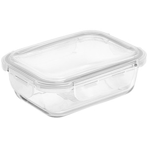 Collection Small Glass Fridge Storage Container, Grey