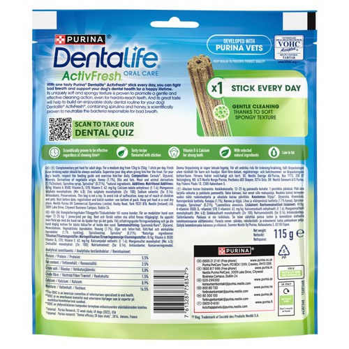 Dentalife ActivFresh Medium Dental Chicken Dog Chews
