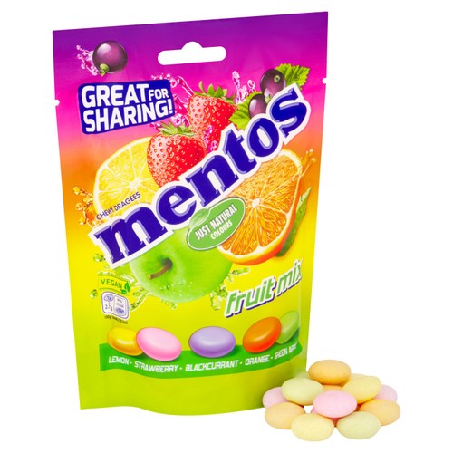 Mentos Fruit Mix Pouch Bag