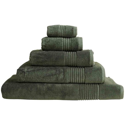 M&S Luxury Egyptian Cotton Towel, Hand Towel, Moss Green