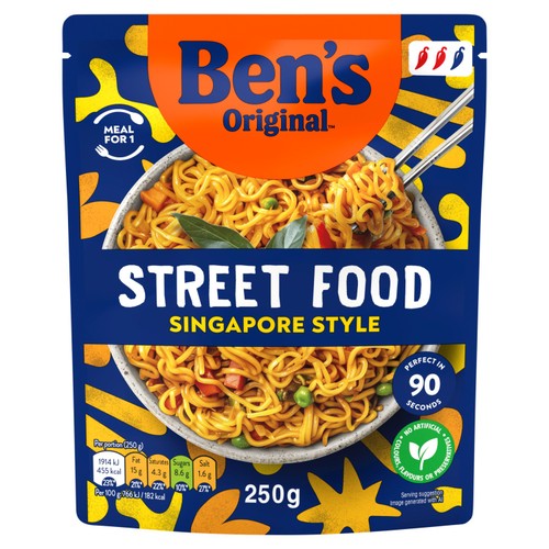 Ben's Original Street Food Microwave Noodles Singapore Style